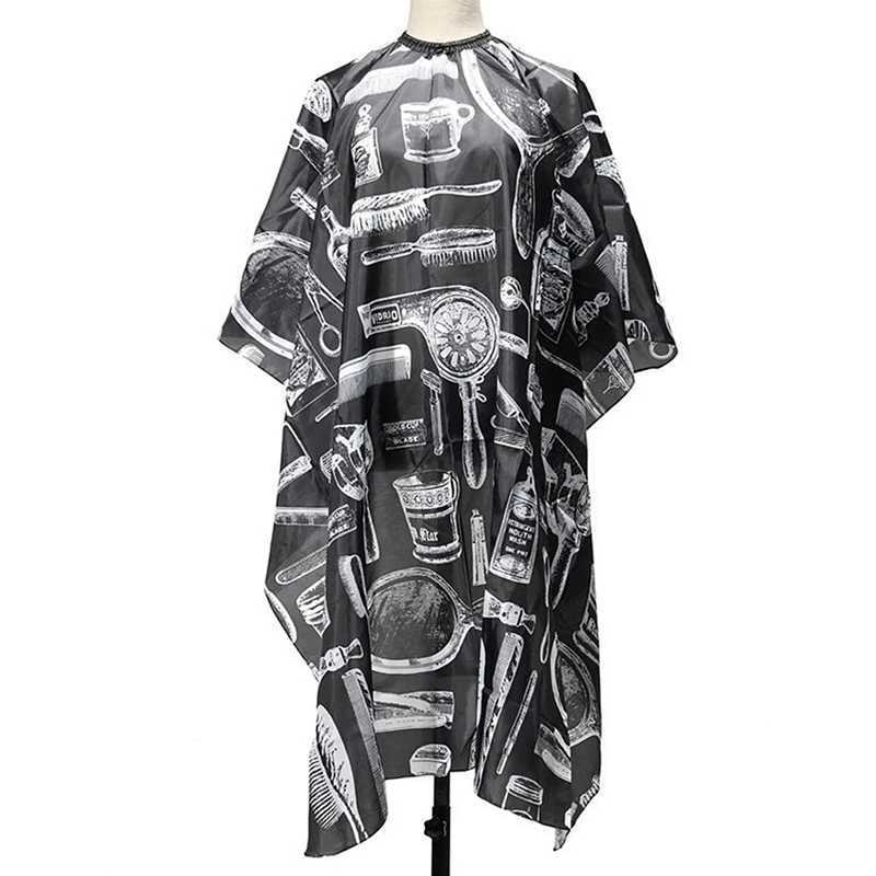 Black and White Hairdressing Corner Professional Hairdresser Cloth Bag Protective Dress Apron Waterproof Cutting Dress Release Bag W240814