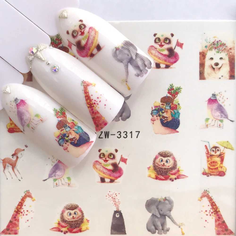 Nail Stickers For Nails Sticker Summer Sliders for Nails Watermark Beach Coconut Balloon Christmas Animal DIY Nail Art DesignXJ240814