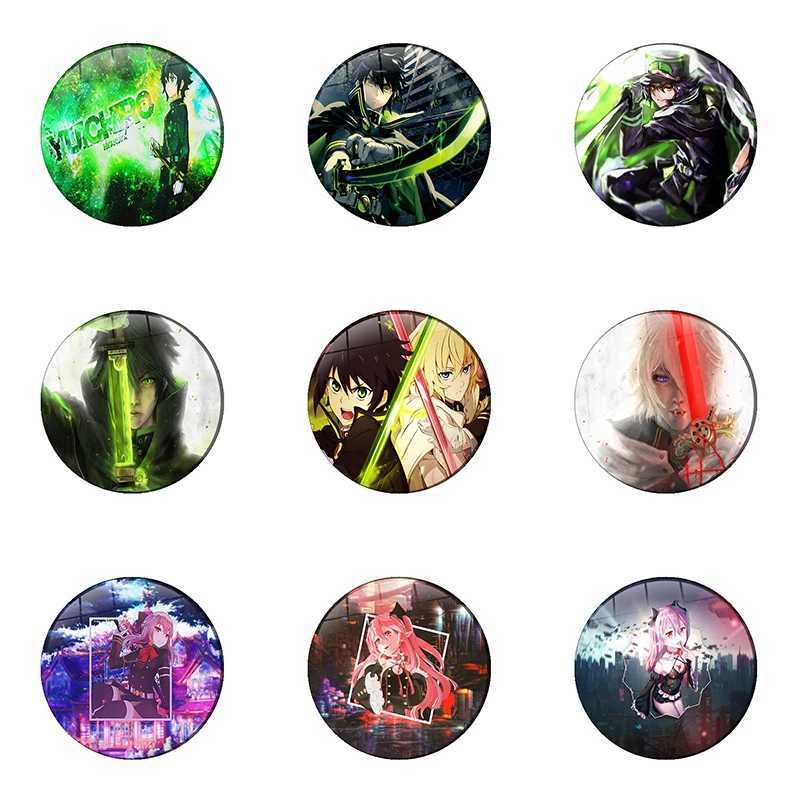 Seraph of the End cosplay badge Krul Tepes Brooch Pins Yuichiro Hyakuya icon collection brooch for backpack clothing decoration W240815
