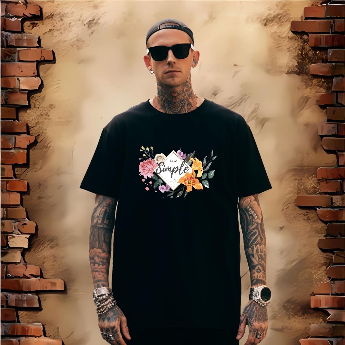 TOP Quality letter Mens T Shirts Casual Daily Wear Tshirts 230g Pure Cotton Custom O Neck Short Sleeves Customized Print Tees Shirts
