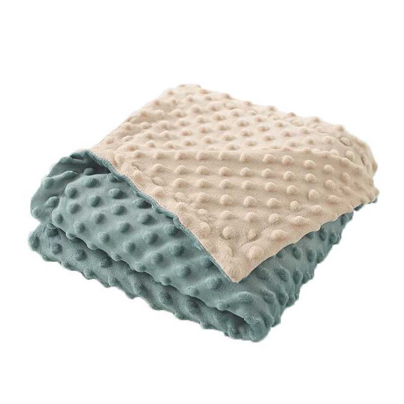 Baby Blanket Warm Fleece Infant Quilt Bedding Swaddle Wrap Newborn Soft Stroller Sleep Cover Comfortable Washable Thick Blanket Y240815
