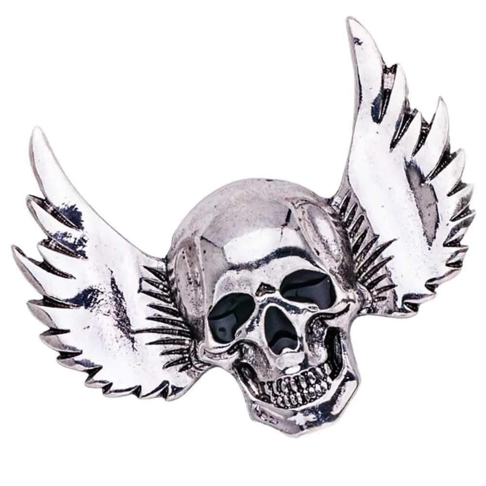 Halloween favorite skeleton brooch novel brooch backpack lapel gothic punk ghost HEAD European and W240815