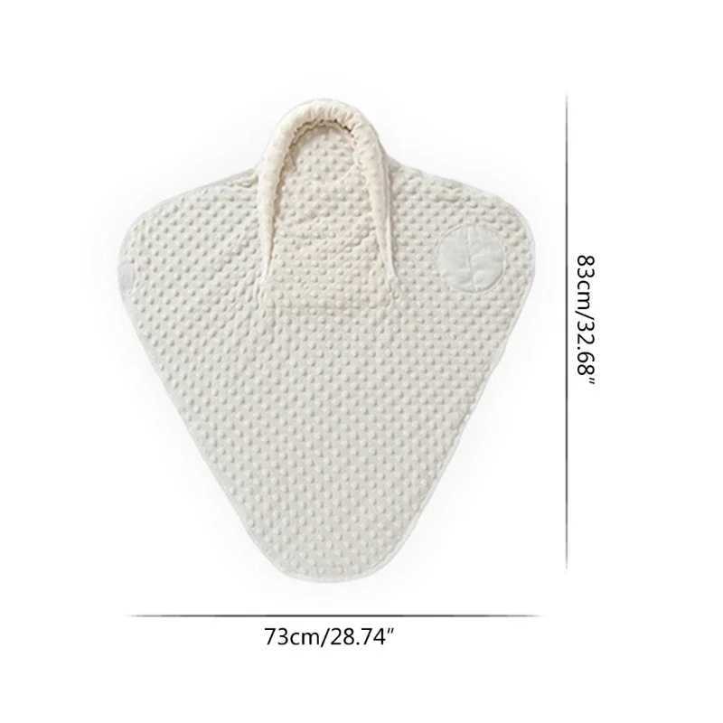 Baby Snuggle Winter Fleece Soft Skin Warm Childrens Outdoor Windproof Sleeping Bag Thickened Kid Sleeping Cartoon Blanket Y240814