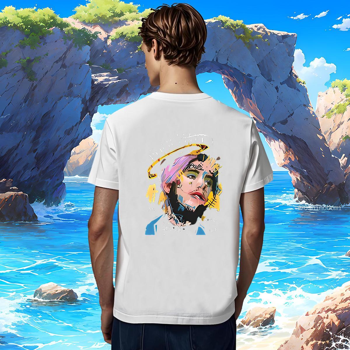T-Shirts for Men 230g 100% Cotton portrait Home Outdoor Short Sleeve Soft Asian Size Men Tshirts New Designer Wholesale Polos