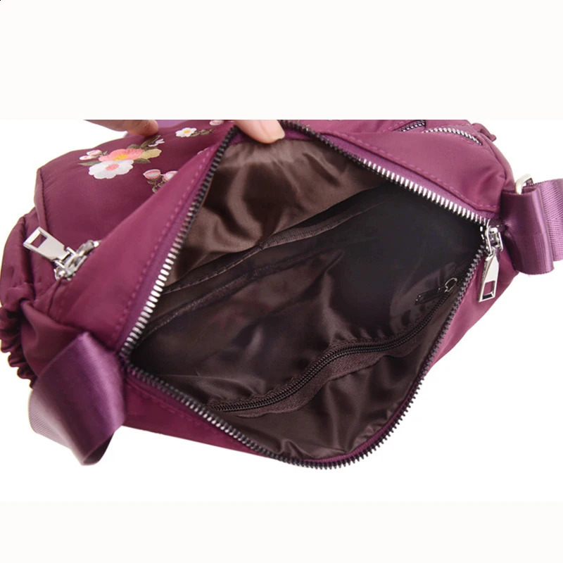 Women Waterproof Nylon Messenger Crossbody Bag Quality Multifunctional Diagonal Female Casual Multiple Pockets Shoulder sac 240814