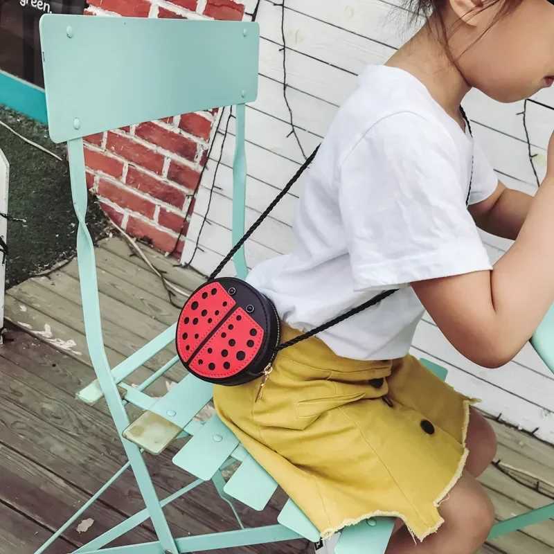 Cartoon Bee Ladybug Snail Messenger Bag Cute Children PU Leather Coin Wallet Handbag Cute Children Accessories Shoulder Bag W240813