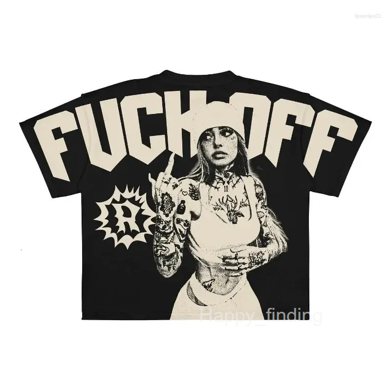 Mens T Shirts Y2K Harajuku Shirt Men Hip Hop Gothic Graphic Print Oversized Cotton Tshirt Punk Short Sleeved Streetwear Casual Tops Tees