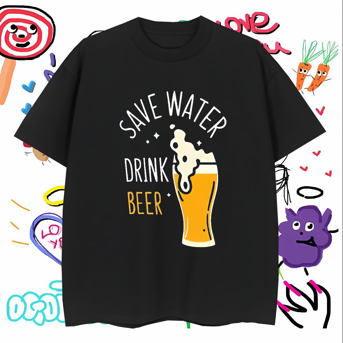 Soft Men T Shirts summer Breathable Short Sleeve Anime Printing Street Asian Size 100% Cotton 230g Men Tshirts Brand Tops