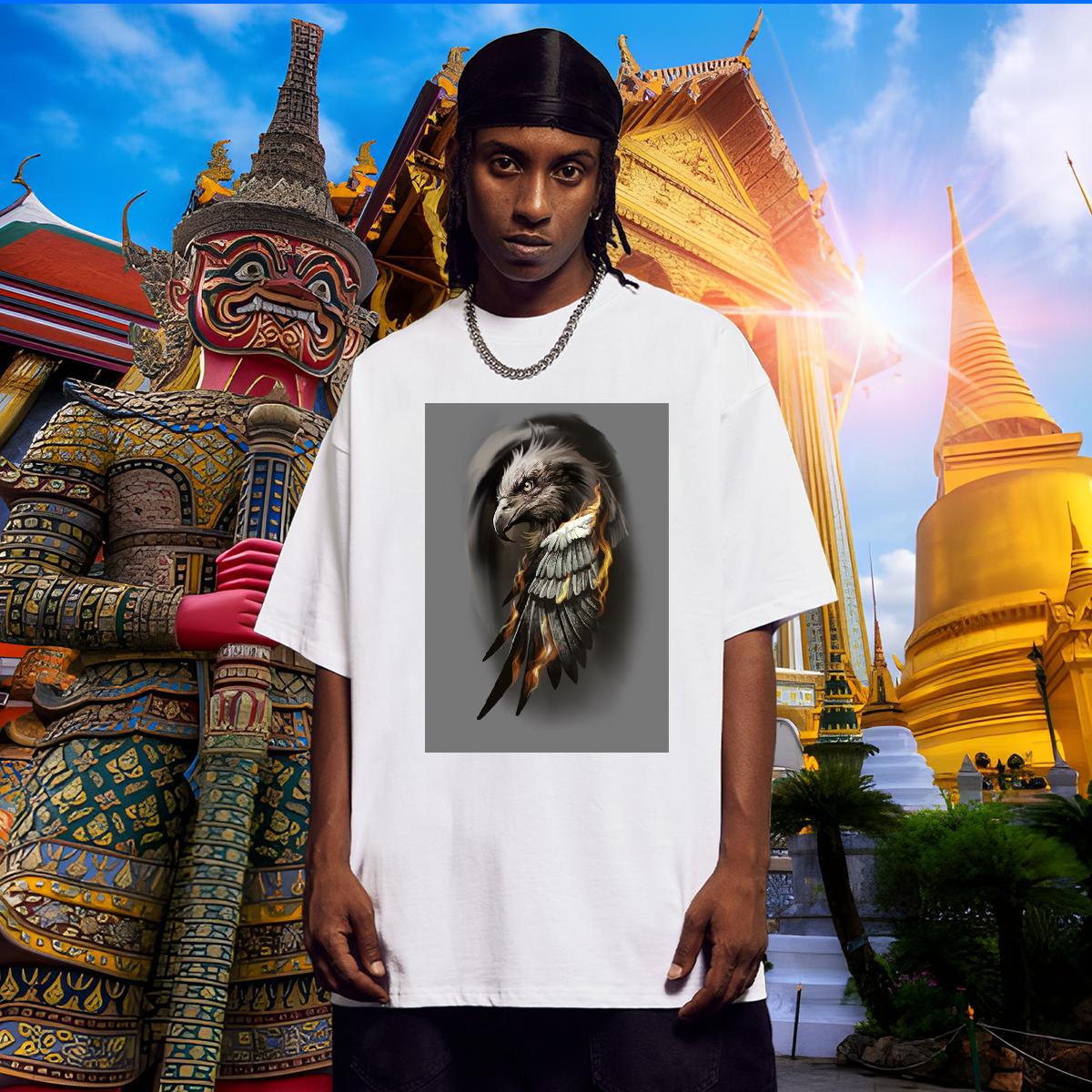 Unisex Man T Shirts cool Breathable Street wear Hip Hop DIY 230g 100% Cotton Tshirt for Man Woman New Tops Shirt