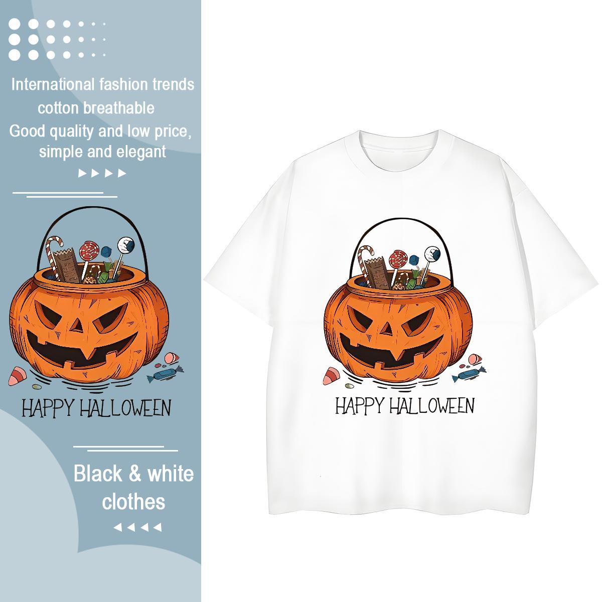 Comfortable Man T Shirts pumpkin Breathable Soft Outdoor Custom Big Size 230g Cotton Tshirt for Man Woman New Tops Shirt
