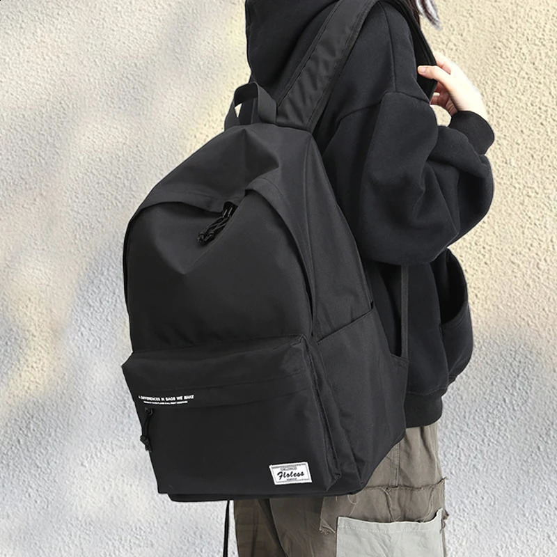 School Backpacks for Teen Black 14 Inch Laptop Backpacks Anti-Theft College Cute Bookbag for Women Student Casual Daypack 240813