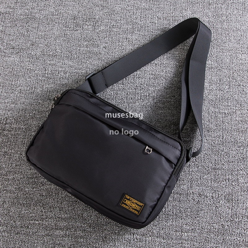 Japanese simple crossbody bag men's casual Oxford cloth shoulder bag personality casual small crossbody bag tooling wind messenger bag