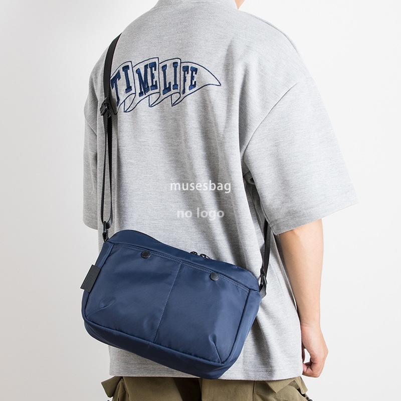 Japanese fashion men's shoulder bag personality street trend Oxford cloth crossbody bag simple ins style tooling satchel