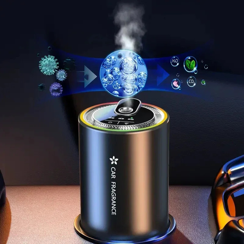 Smart Car Humidifier Essential Oil Diffuse Air Freshener Mini Diffuser Scent Aromatherapy with LED Colorful Light 240815