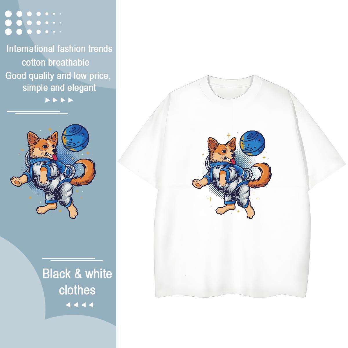 Designer T shirt Breathable 230g Pure Cotton Unisex Tshirts Custom Print Oversized dog Sports Street Wear Designer Nice Tees