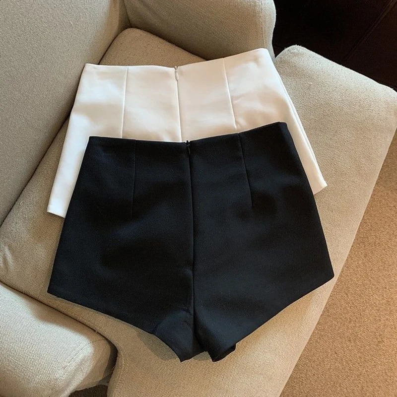 MEXZT Y2K Streetwear Black Shorts Women Korean Wide Leg Shorts Sexy Club Slim Short Pants Elegant High Waist A Line Shorts 240816