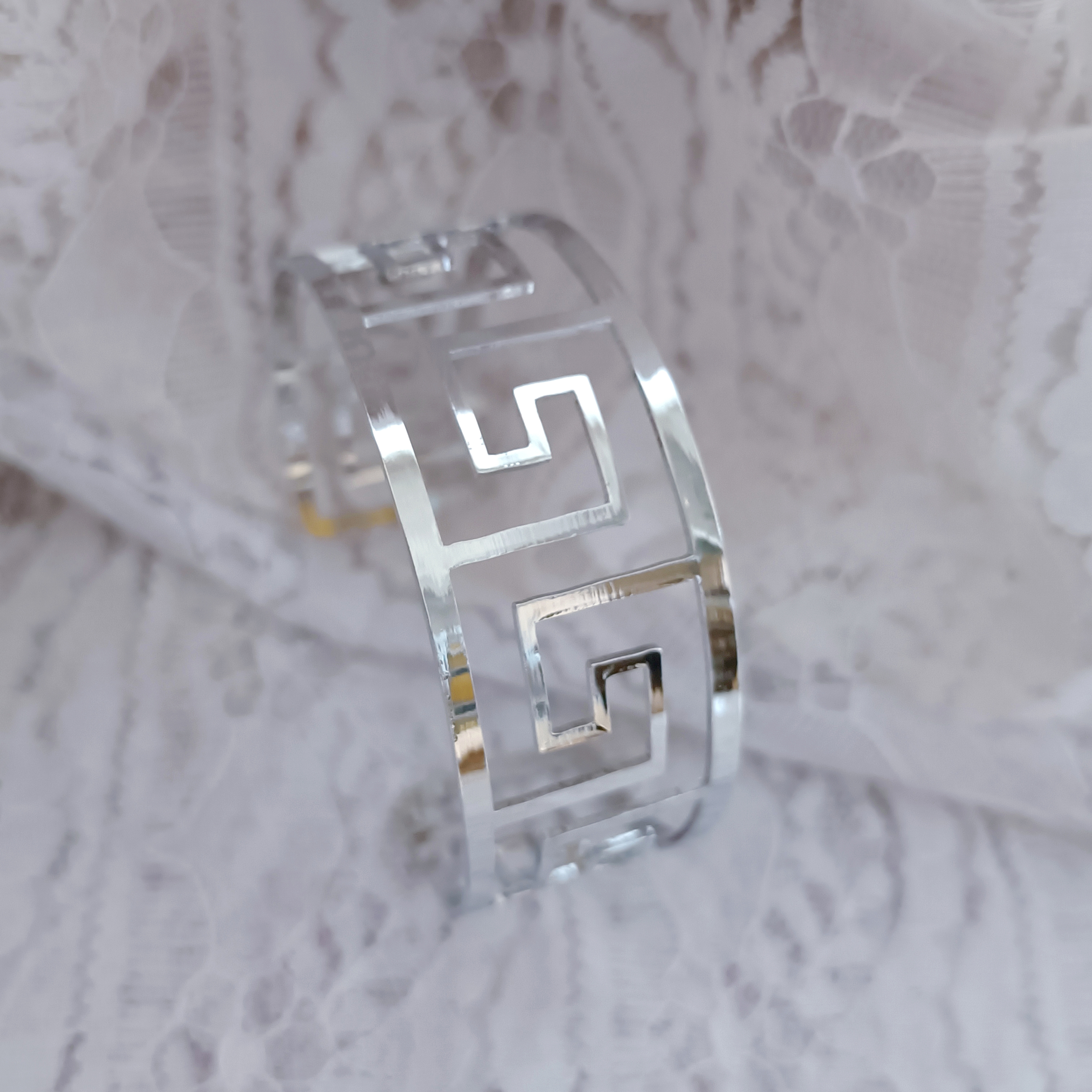 Bracelet Metal Bracelet Mirror Bracelet Sub Bracelet Smooth Plain Circle European and American Trendy Bracelet Ring