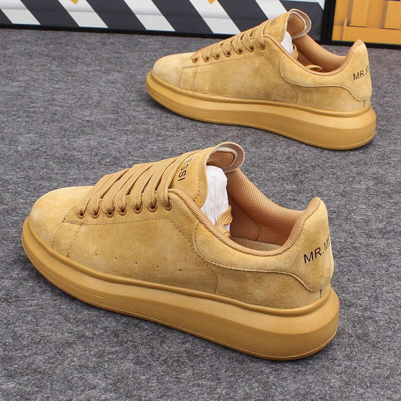Brand Couple High Quality Fashionable White Men's Trendy Shoes, Spring And Autumn Breathable Casual Sports Shoes
