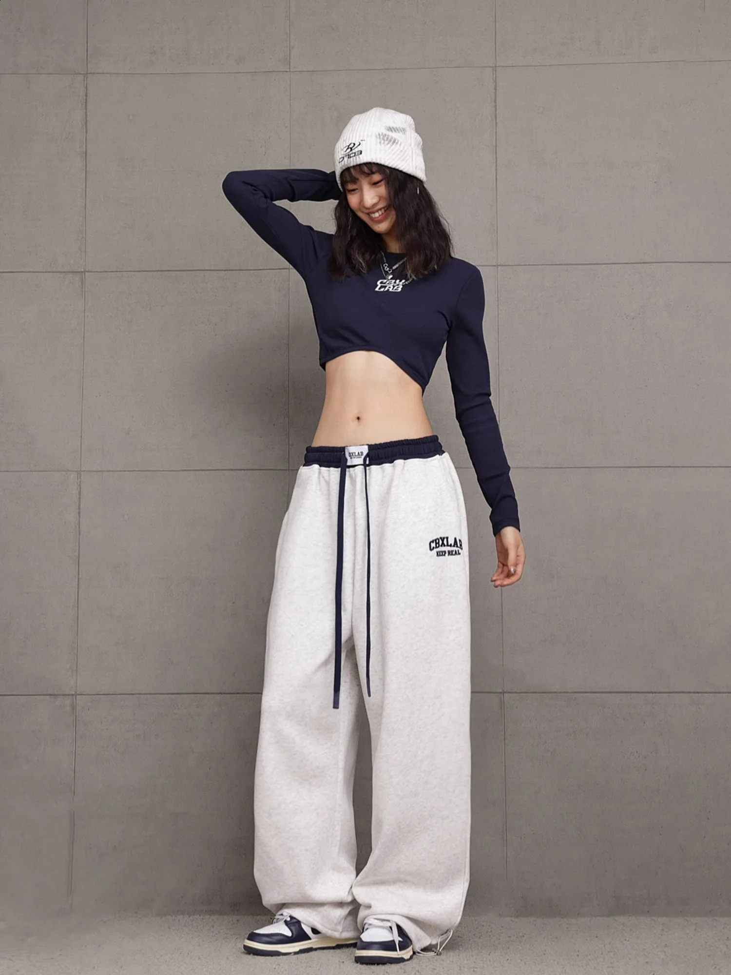 CBXLAB Street Dance Womens Multicolor Hip hop Sports Pants Versatile Jazz Dance Loose Elastic Casual Pants 240815