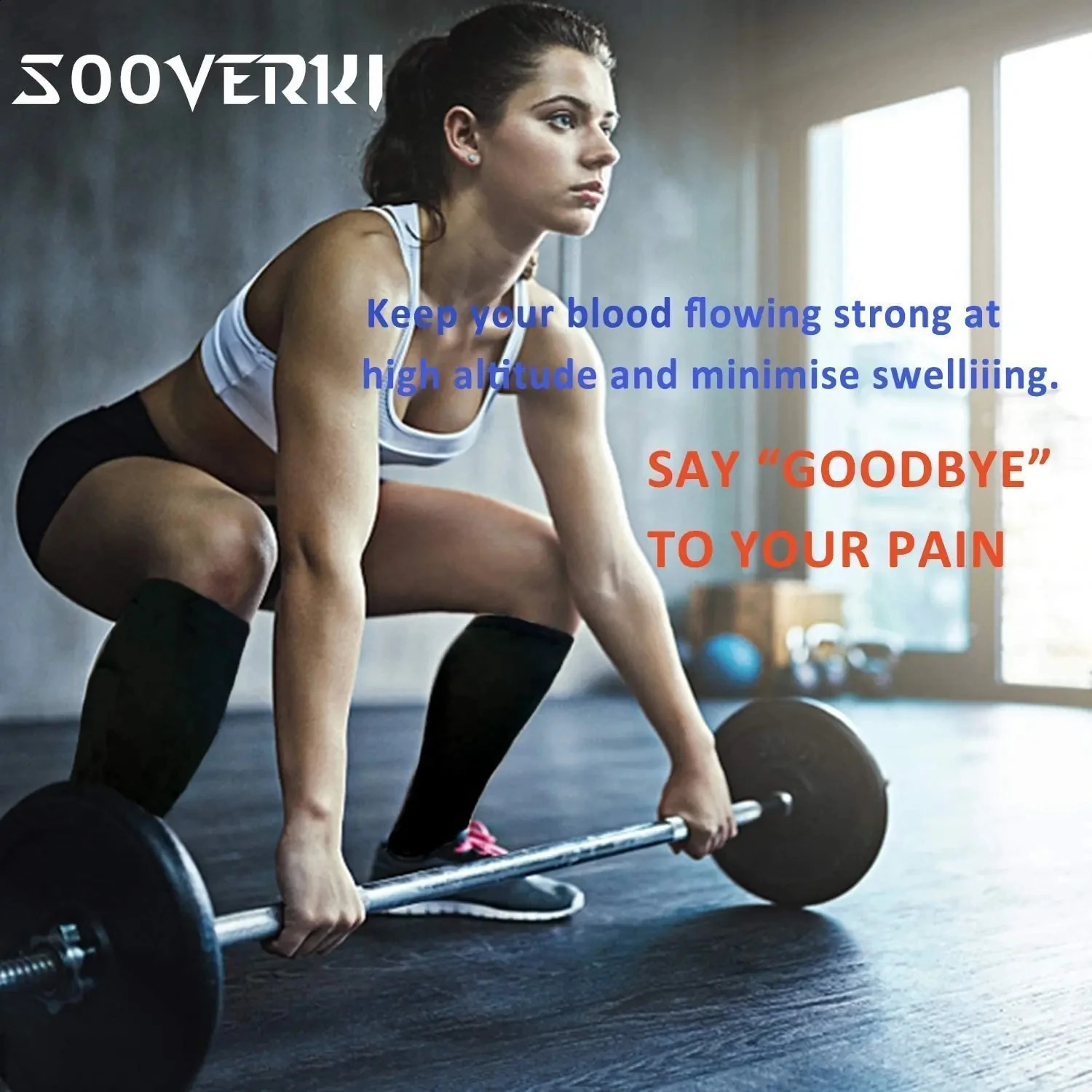 3/6/7 pairs of compression socks 20-30mmHg mens varicose vein sports socks for running blood circulation knee socks 240815