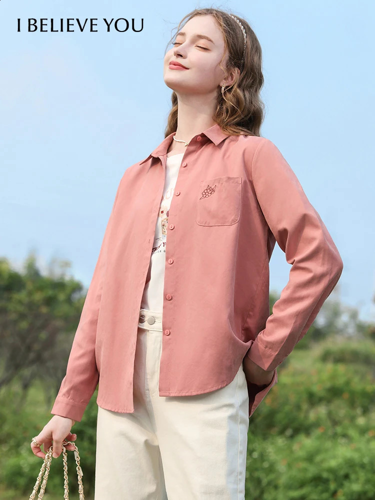 I like your pink French embroidery spring womens shirt style chic beautiful gentle trendy top 2241055465 240814