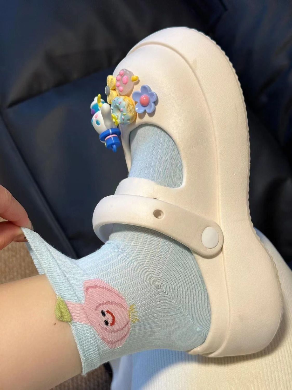 Trendy Vertical Striped Candy Colored Kids Socks - Perfect for Warm Weather