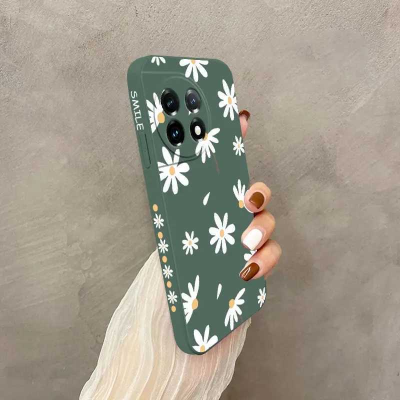 Plain Daisies Phone Case For Oneplus 10 10T 10R 9R 9RT 9 8T 8 7 7T Pro 5G Liquid Silicone CoverM240816