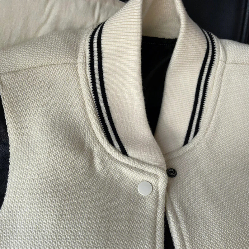 High Street Hiphop Patchwork Jacket Mens Autumn Loose Color Contrast Bomber Jacket Prefabricated Thick Baseball Uniform 240815