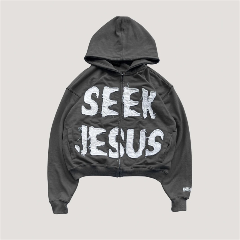 Y2k Long Sleeved Pullover Hoodie Sweatshirt Dark High Street Oversized Streetwear Hip-Hop Punk Print Pattern Top Clothing Jacket 240816