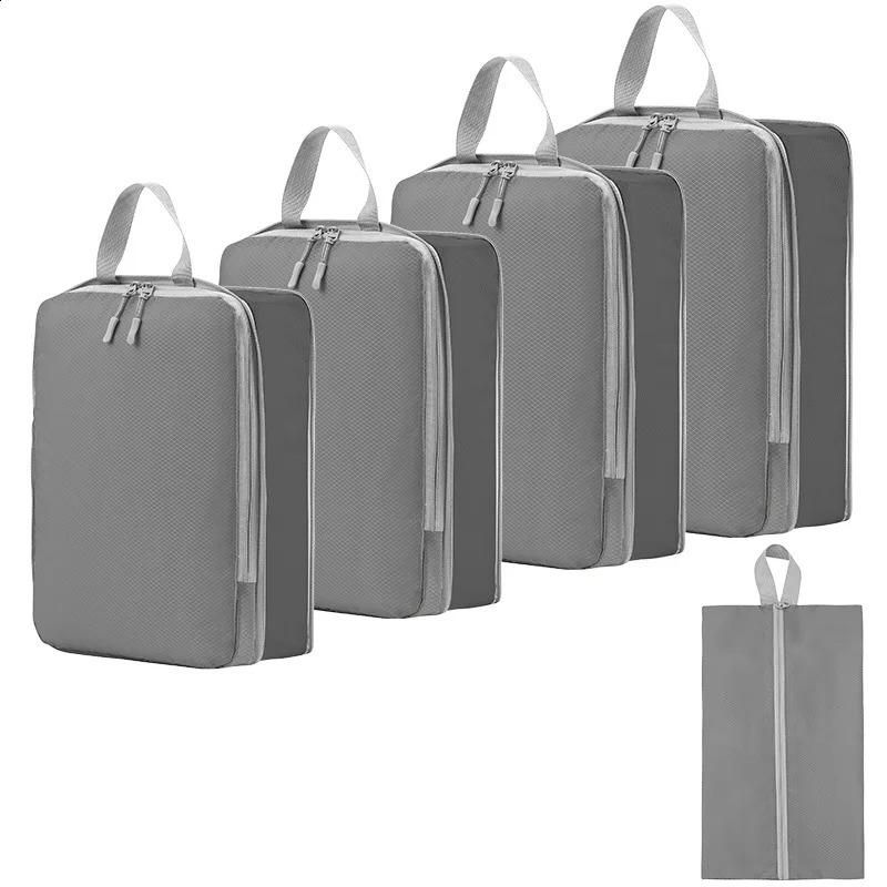 4 Set/5 Set/6 Set Compression Packing Cubes for TravelLightweight Compression Suitcase Organizers Bag Set Packing Organizers 240816