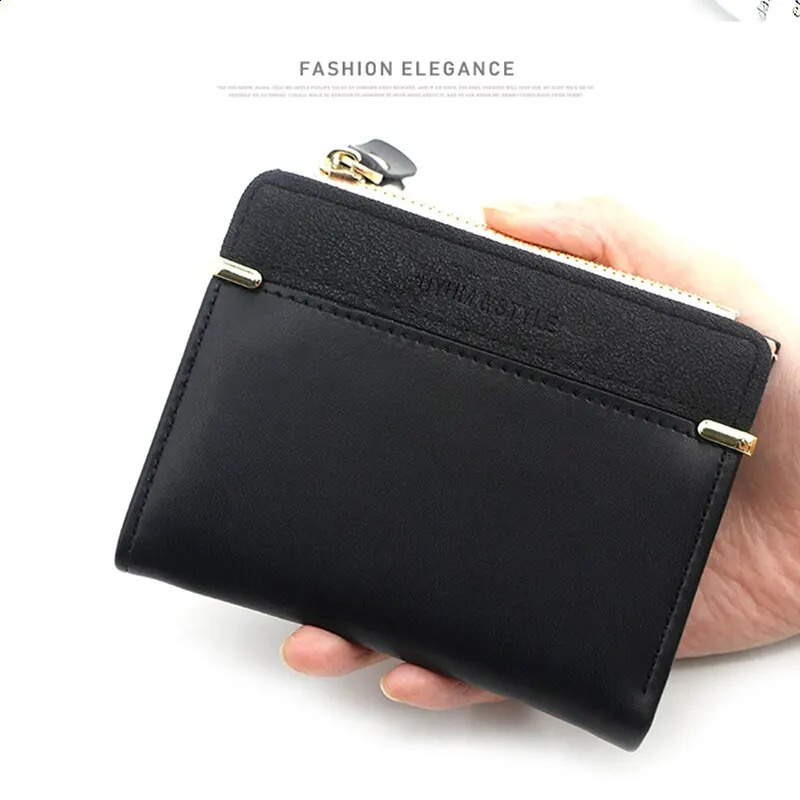 Fashion Simple Elegant Short Ladies Coin Purse Women Card Holder Small Wallet Female Mini Clutch for Girl 240816 242c 4 Y260206