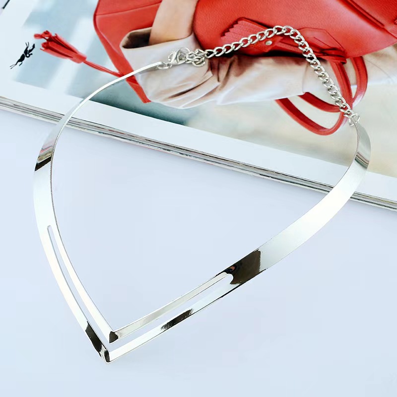 Stylish Elegant Tempered Metal Necklace Trendy European American Hip-Hop Jewelry