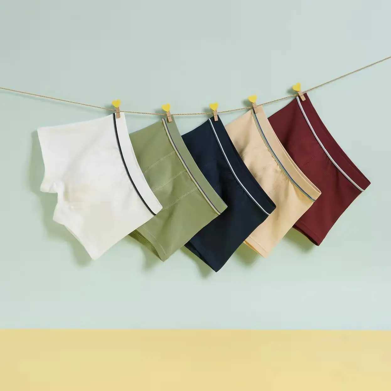 Childrens underwear cotton boys and teenagers boxer shorts 5 packs8899W240815