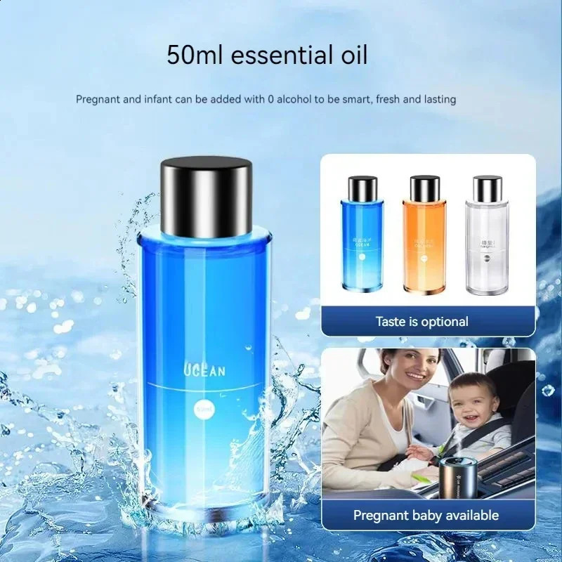 Smart Car Humidifier Essential Oil Diffuse Air Freshener Mini Diffuser Scent Aromatherapy with LED Colorful Light 240815