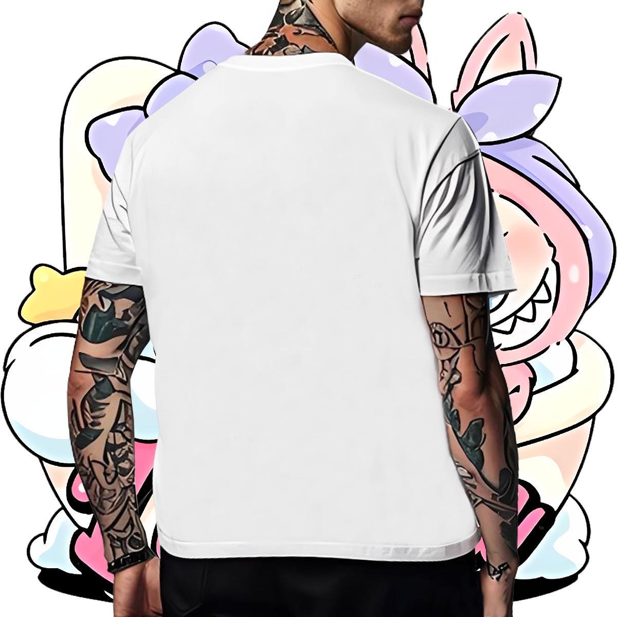 Classic Casual Mens Tshirts monster Sports Casual 230g Pure Cotton Clothes O Neck Short Sleeves Brand T-Shirts for Men Black White