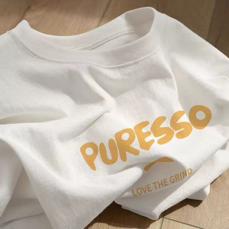 240g American pure cotton short t-shirt for women's summer oversized loose and chubby mm half sleeved design feeling, niche white top