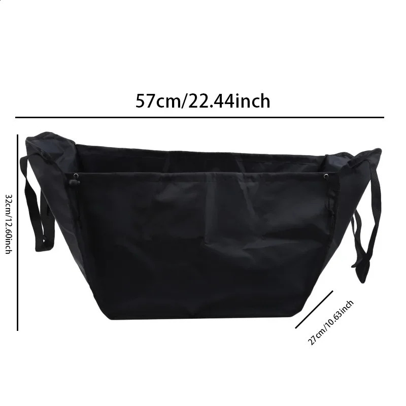 Fashion Black Handy Shopping Bag Reusable New Tote Pouch Eco Recycle Storage Grocery Supermarket Bags 240816