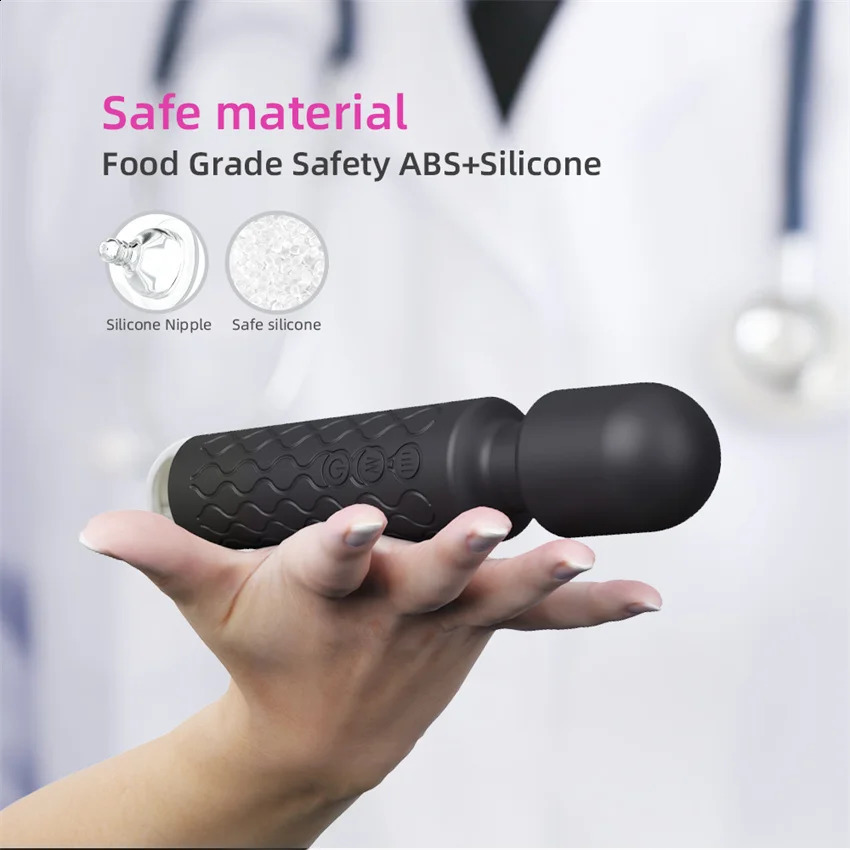 20 Modes Strong Vibration Mini Vibrator Magic Stick USB Charging Massager Clitoris G-Spot Vibrators Sex Toy For Women Adults 18 240914