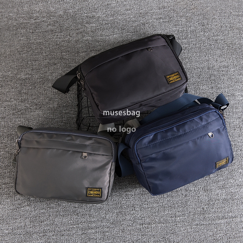 Japanese simple crossbody bag men's casual Oxford cloth shoulder bag personality casual small crossbody bag tooling wind messenger bag
