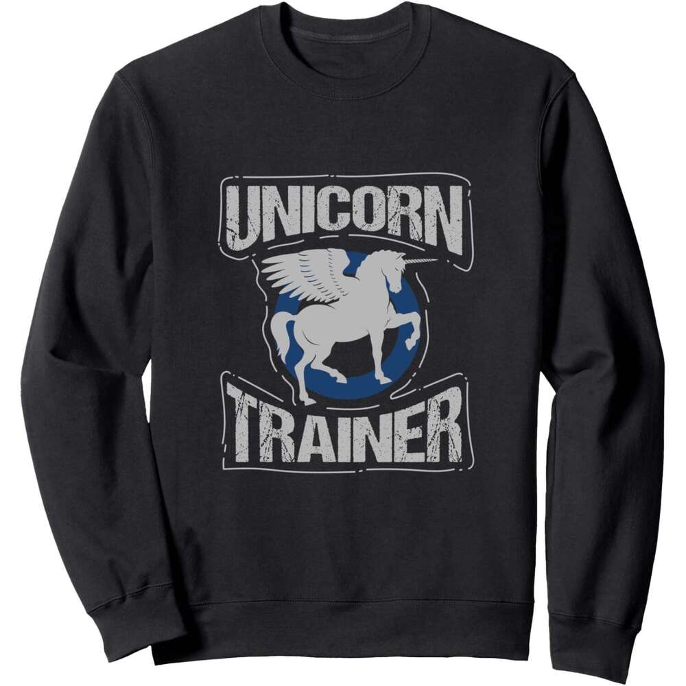 Long Sleeve Shirts For Men Sweatshirt Trainer Magical Unicorn Party Funny Gift Sweatshirt Graphic Tee Streetwear Casual Tops Clothes sweatshirts