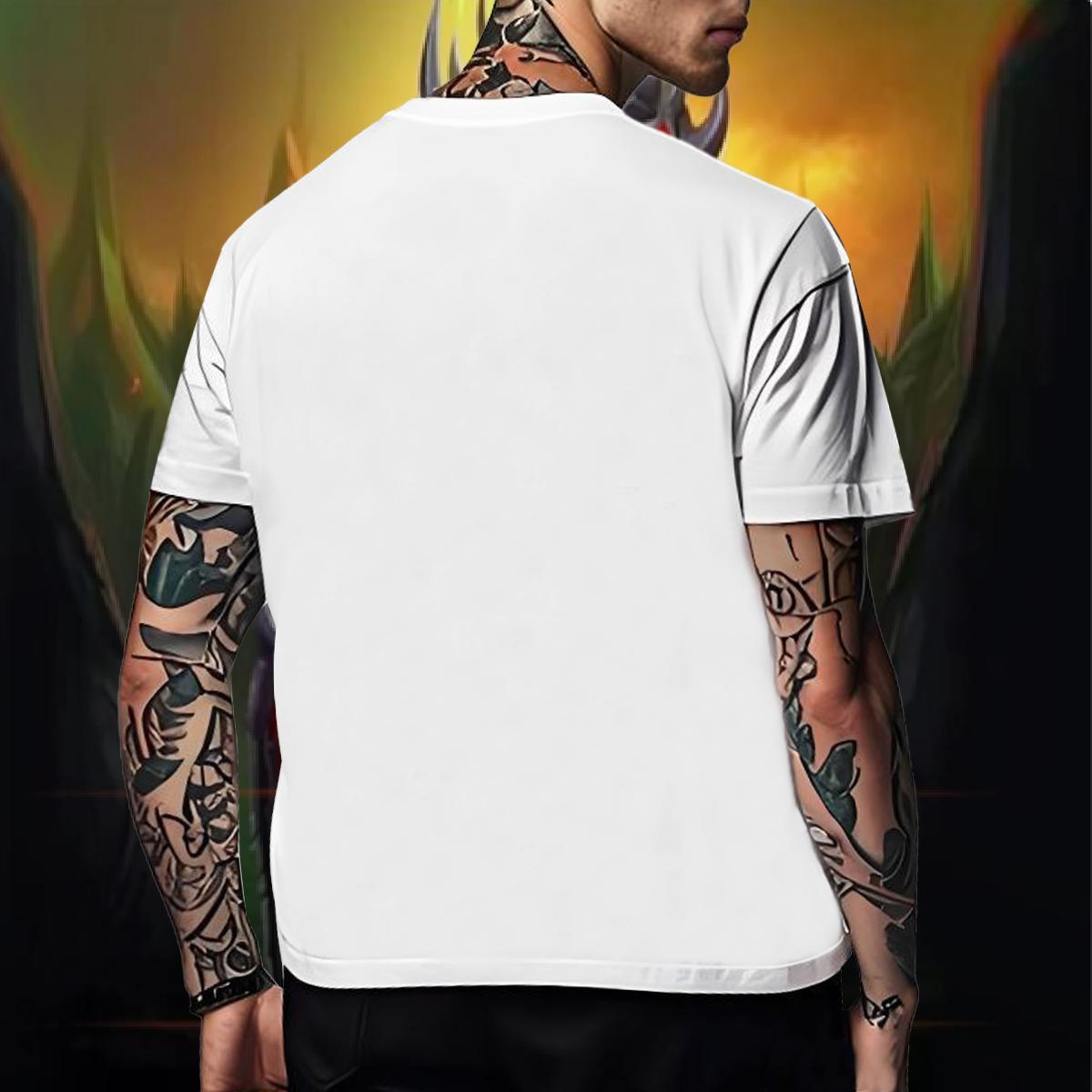 New Designer Men Clothes T-Shirt cute Beach 230g Pure Cotton Tops Shirt Breathable Short Sleeve Unisex T-Shirts for Men Black White