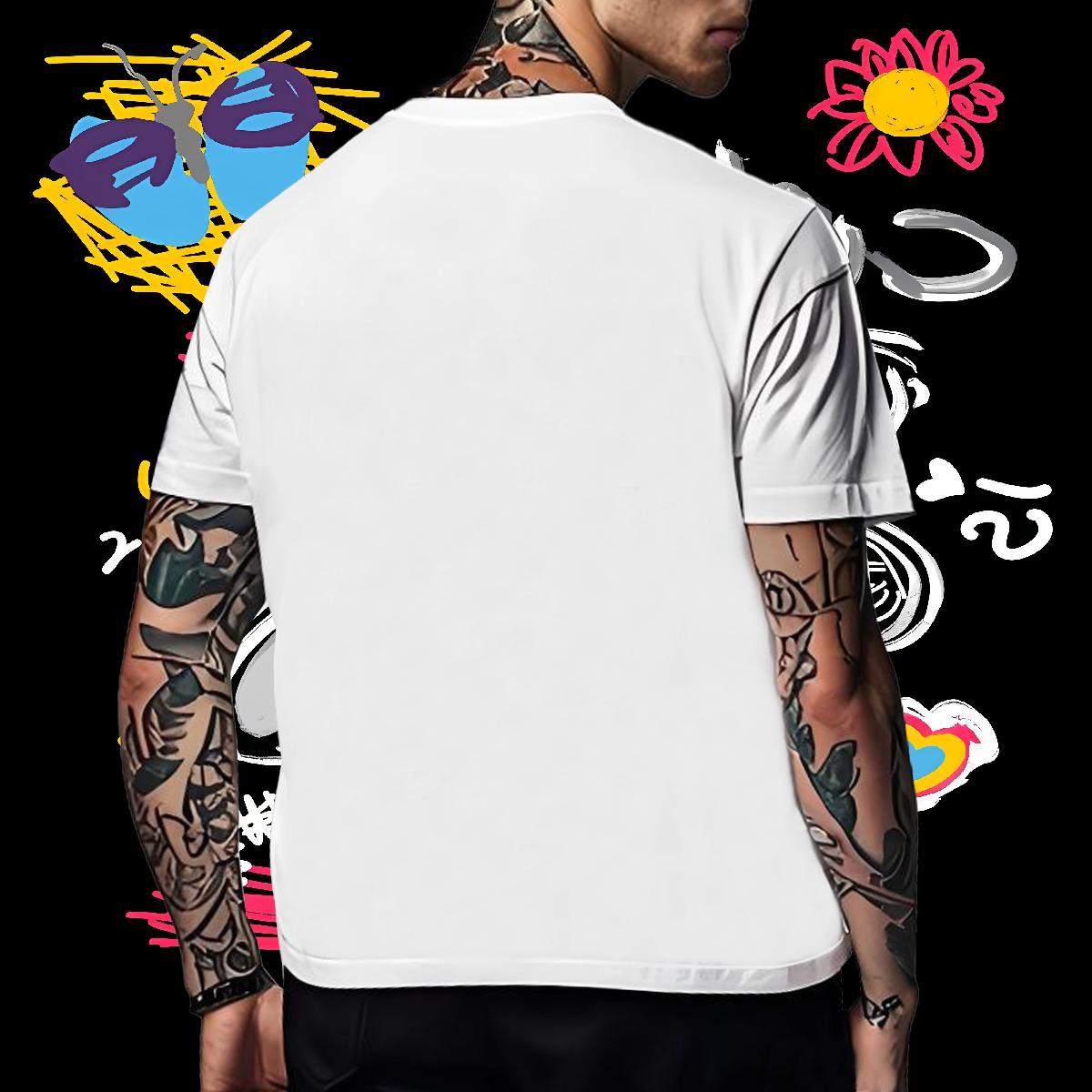 Customized Men Clothes T-Shirt Dog Daily Wear 230g Cotton Tees Shirts Breathable Crew Neck Classic Man T Shirts Anime