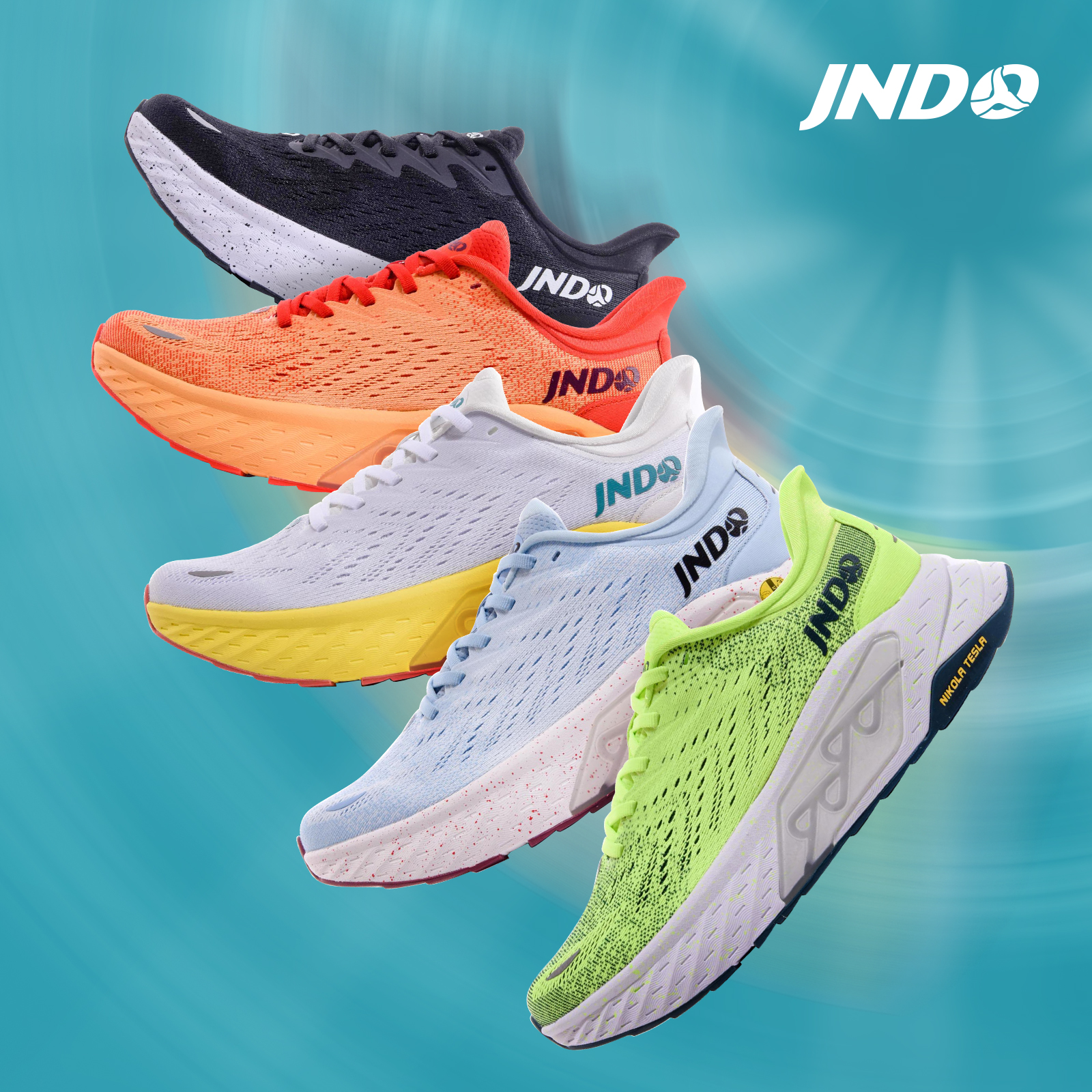 JNDO Whale Whale Leaping Running shoes Glow In The Dark men women designer shoes mens seaweed ivory white yellow anti-odor sneakers womens barley pink