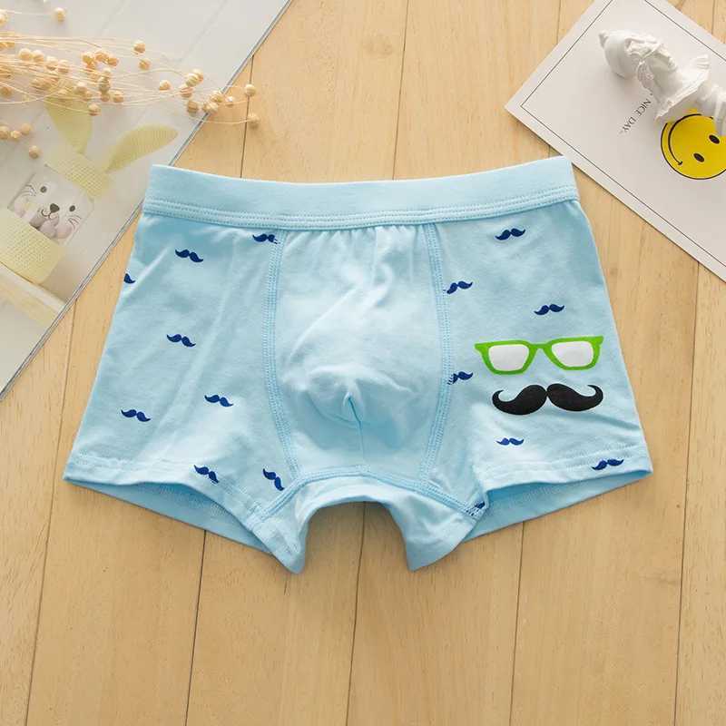 High quality childrens underwear RC organic cotton material interesting beard boxing underwear random color120W240815