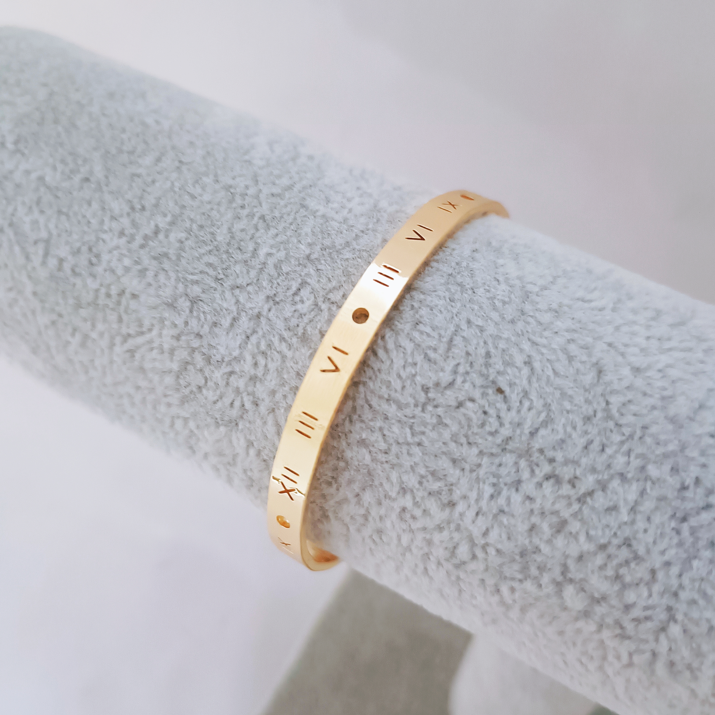 Bracelet Metal Bracelet Mirror Bracelet Sub Bracelet Smooth Plain Circle European and American Trendy Bracelet Ring