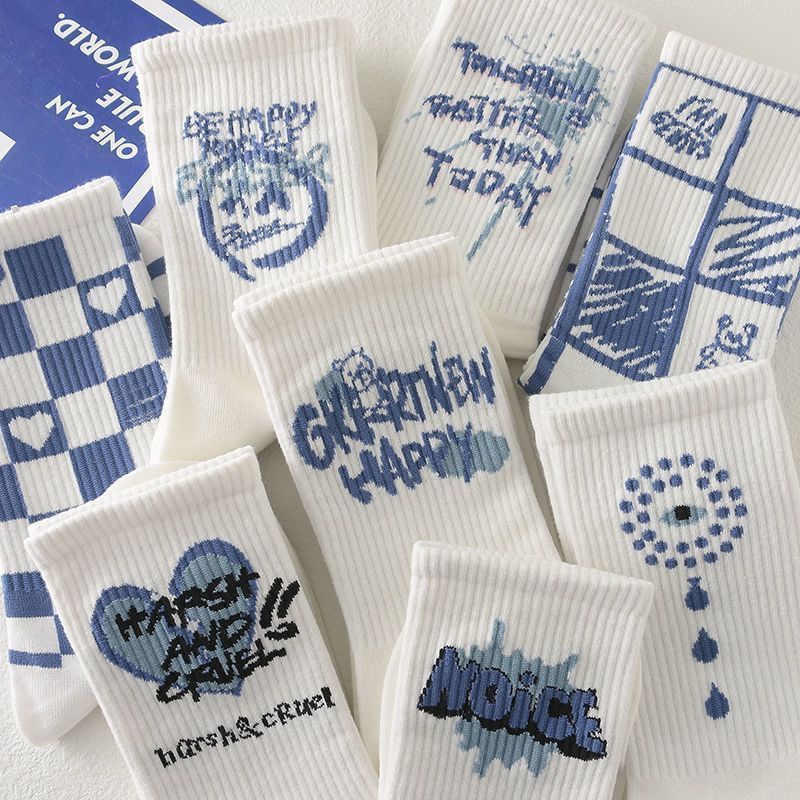 Socks for children mid length autumn and winter styles high beauty explosive street versatile long tube cute girls Instagram trendy high waisted bonel