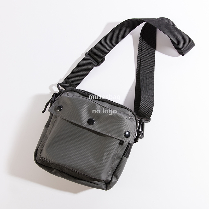 Japanese fashion brand small square bag men's waterproof casual small body bag personality fashion tooling mobile phone bag ins crossbody bag