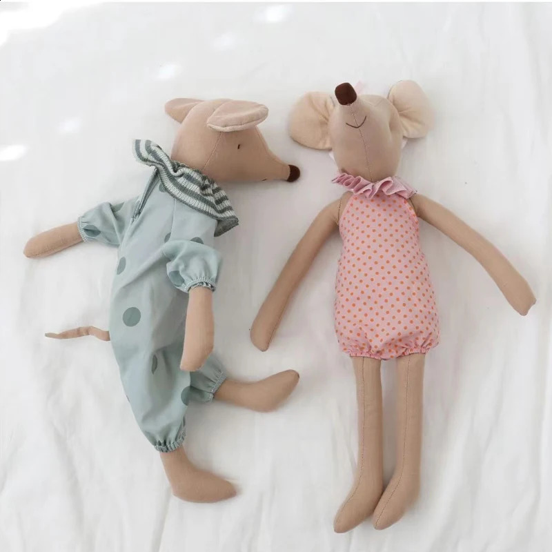 Cute Baby Mouse Plush Toys Stuffed Animal Mouse Dolls Lovely Rat With Clothes Kids Birthday Gifts Toys for Boys Girls Kids Toy 240806 - view 4