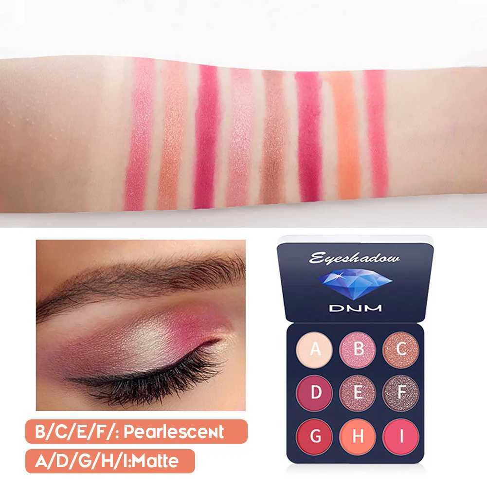 9-color flash eye shadow tray pigment professional eye shadow makeup palette durable eye shadow paletteW241212