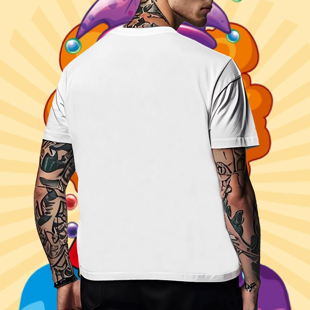 2024 DIY Tshirts cute High Street Hip Hop 230g Cotton Tee Shirt Breathable Cool T-Shirts for Men Cartoon Print